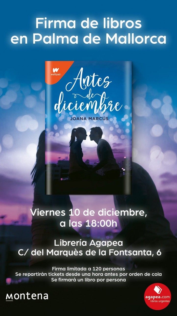 Firma de 'Antes de diciembre' de Joana Marcus en Agapea Mallorca