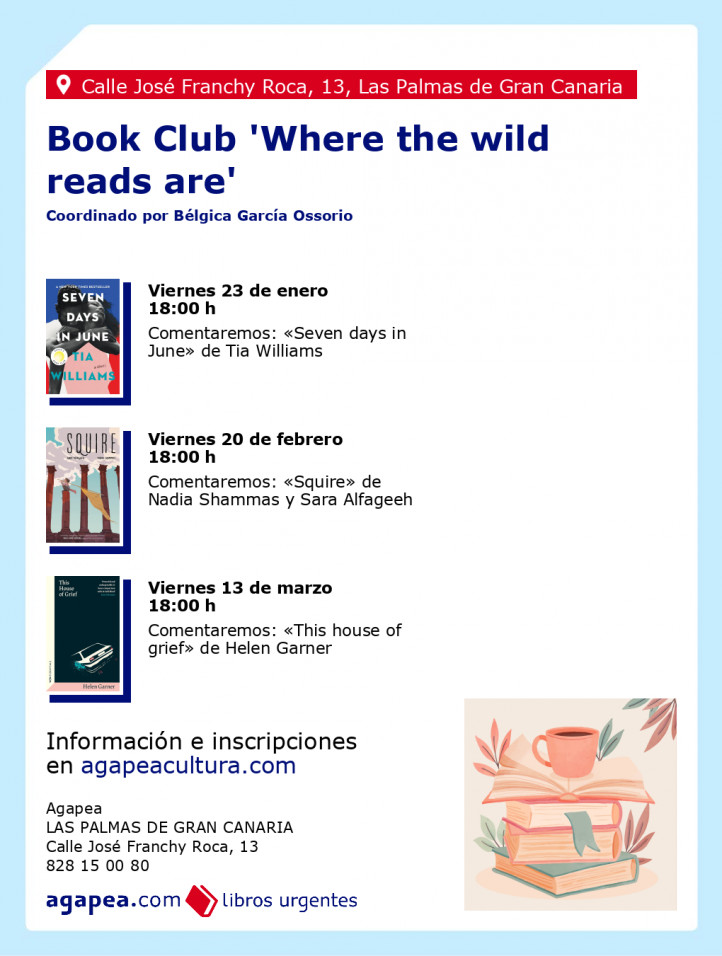 Book Club 'Where the wild reads are'. Coordinado por Bélgica García Ossorio en Agapea de Las Palmas de Gran Canaria