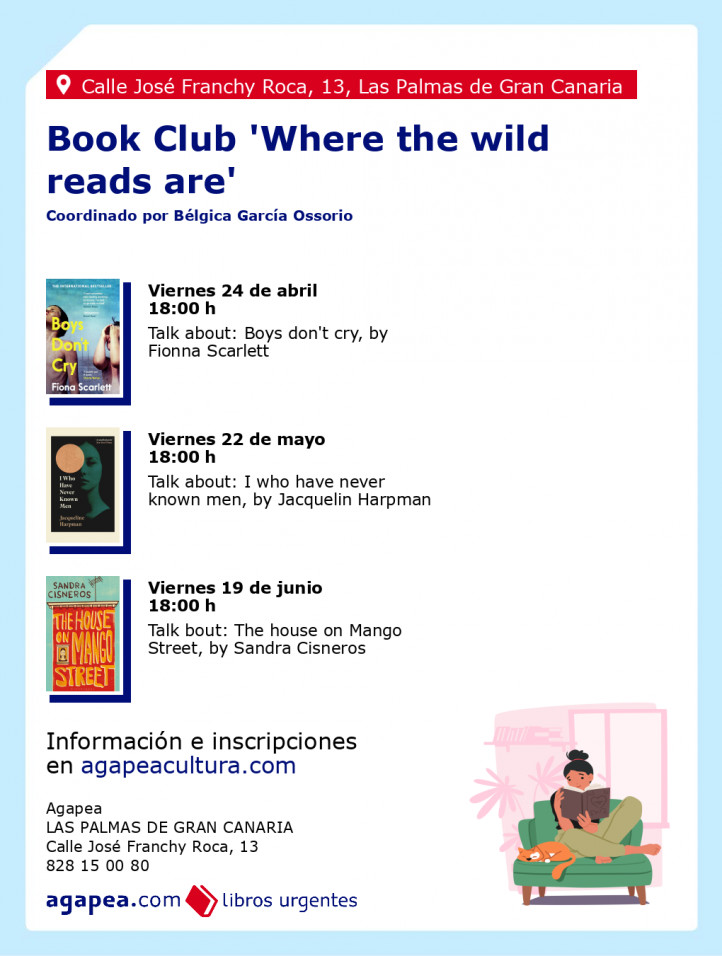 Book Club 'Where the wild reads are'. Coordinado por Bélgica García Ossorio en Agapea de Las Palmas de Gran Canaria